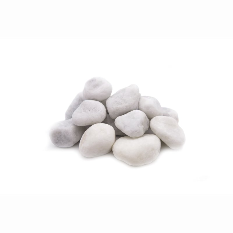 GRAVIER DÉCORATIFS PREMIUM GALET BLANC MARBRE CARRARE