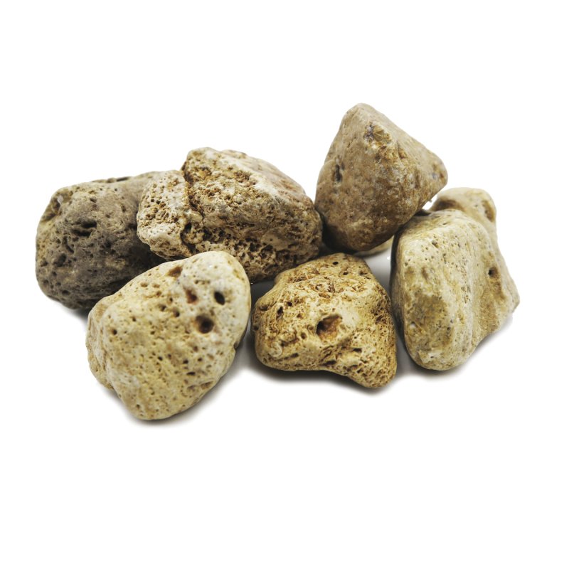 GRAVIER DÉCORATIFS PREMIUM GALET TRAVERTIN JAUNE