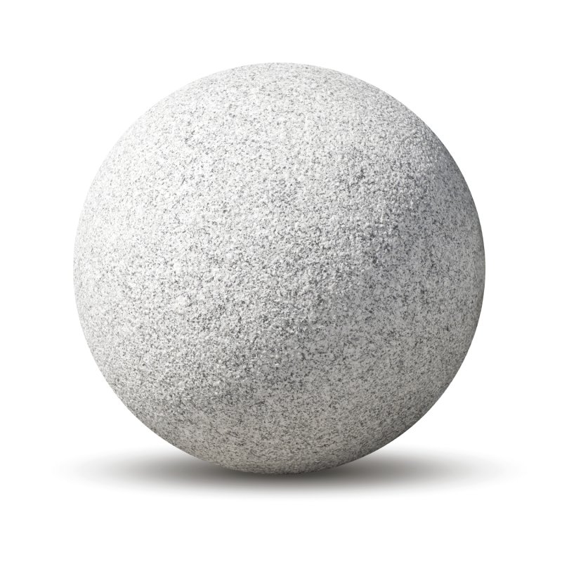 BOULE DECORATIVE GRANIT GRIS